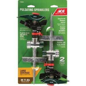 *LIKE NEW* Ace Hardware Spike Base Pulse Sprinkler 2 pk